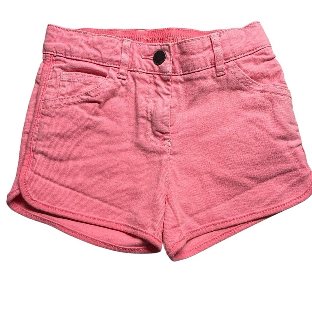 Stella McCartney Kids Pink High-Waisted Denim Shorts size 4